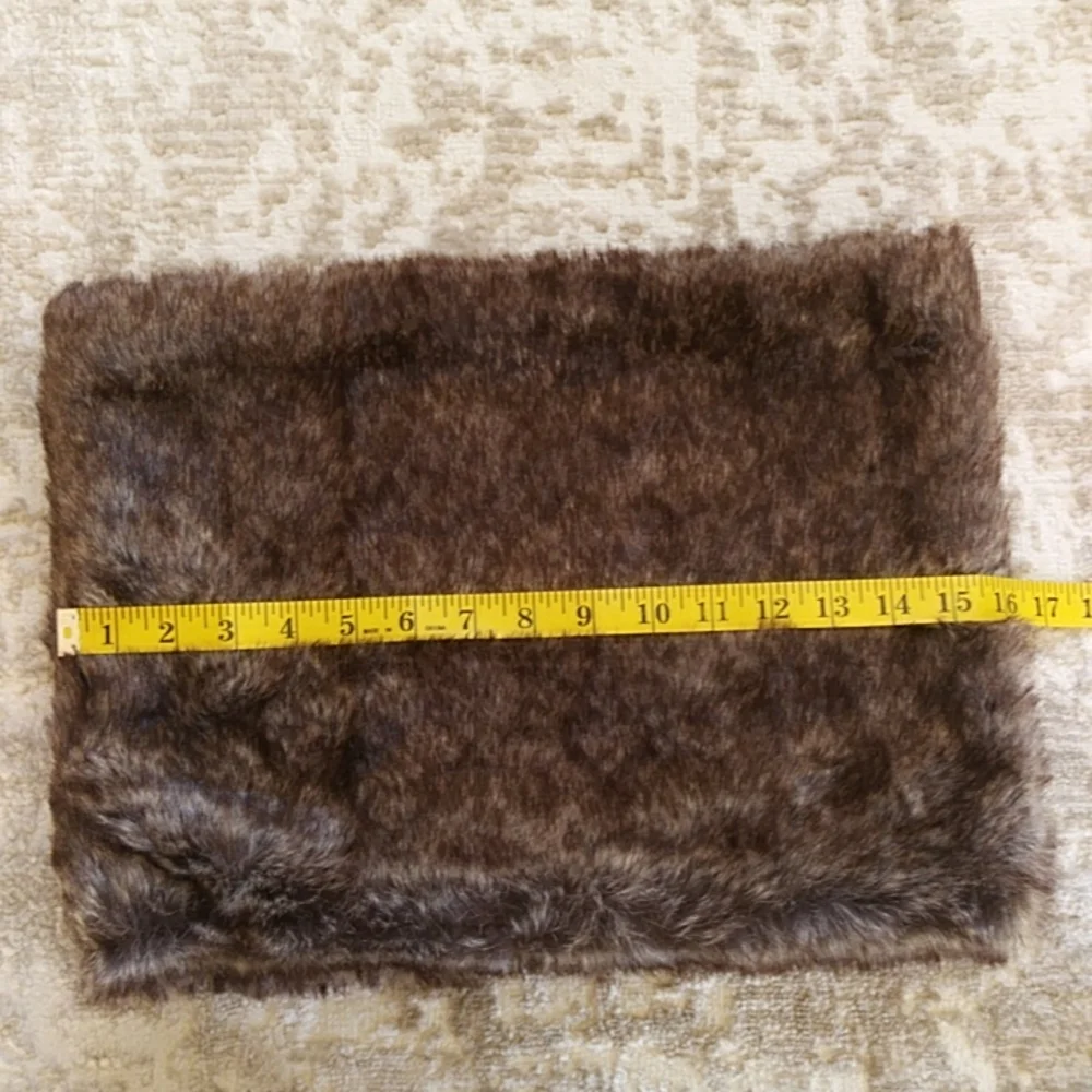 Faux Fur Lined Infinity Scarf